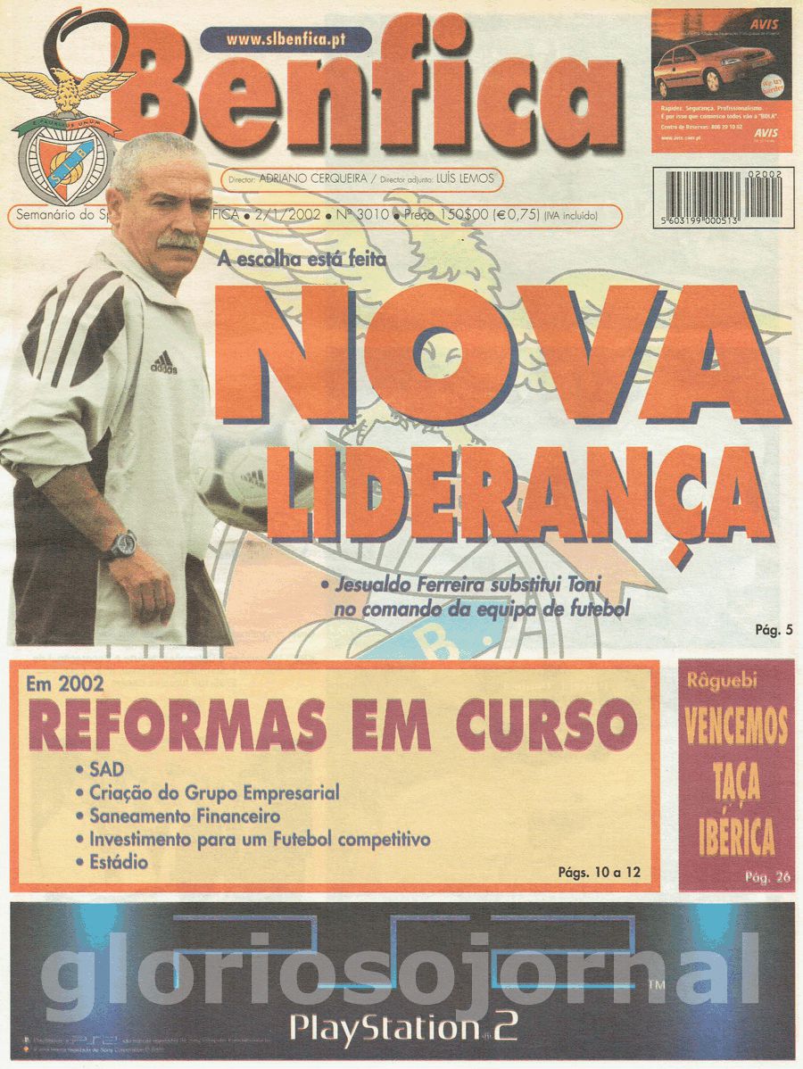 jornal o benfica 3010 2002-01-02